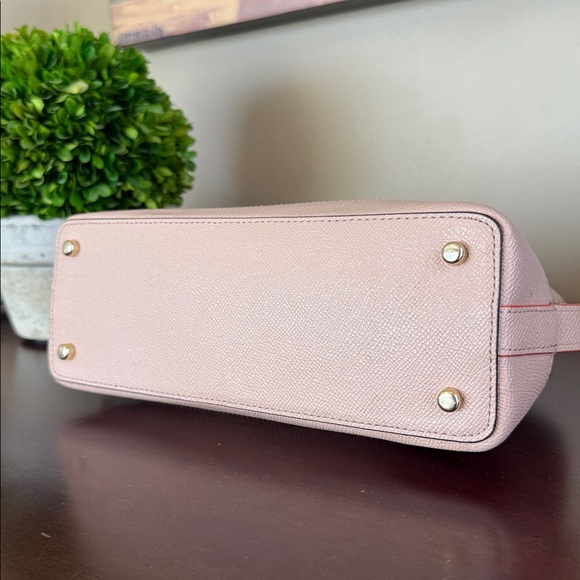COACH F13310 MINI SIERRA NUDE PINK MULTI CROSSGRAIN LEATHER SATCHEL 🌟EUC🌟 - Picture 7 of 17